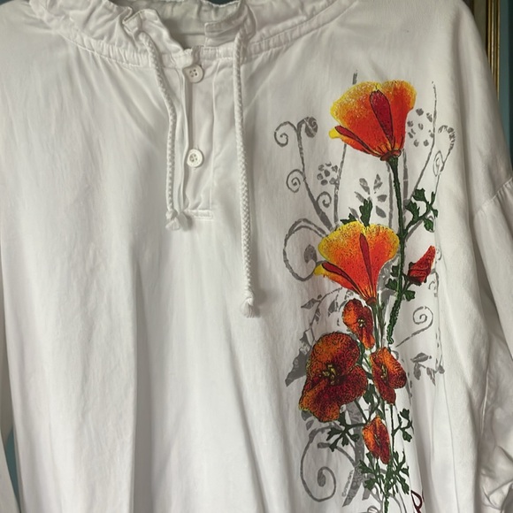 Crazy Shitrs brand California Poppies pullover - Picture 2 of 6